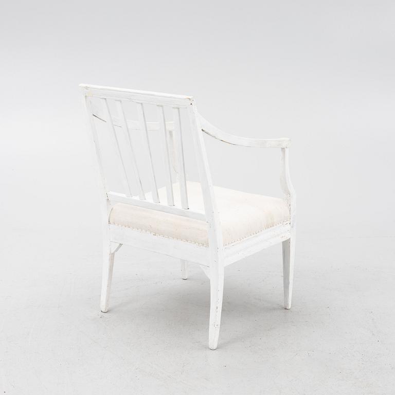 Karmstol, omkring år 1800, Sengustaviansk.