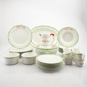 Servis, "Jul" 35 dlr Rörstrand porslin 1900-talets senare del.