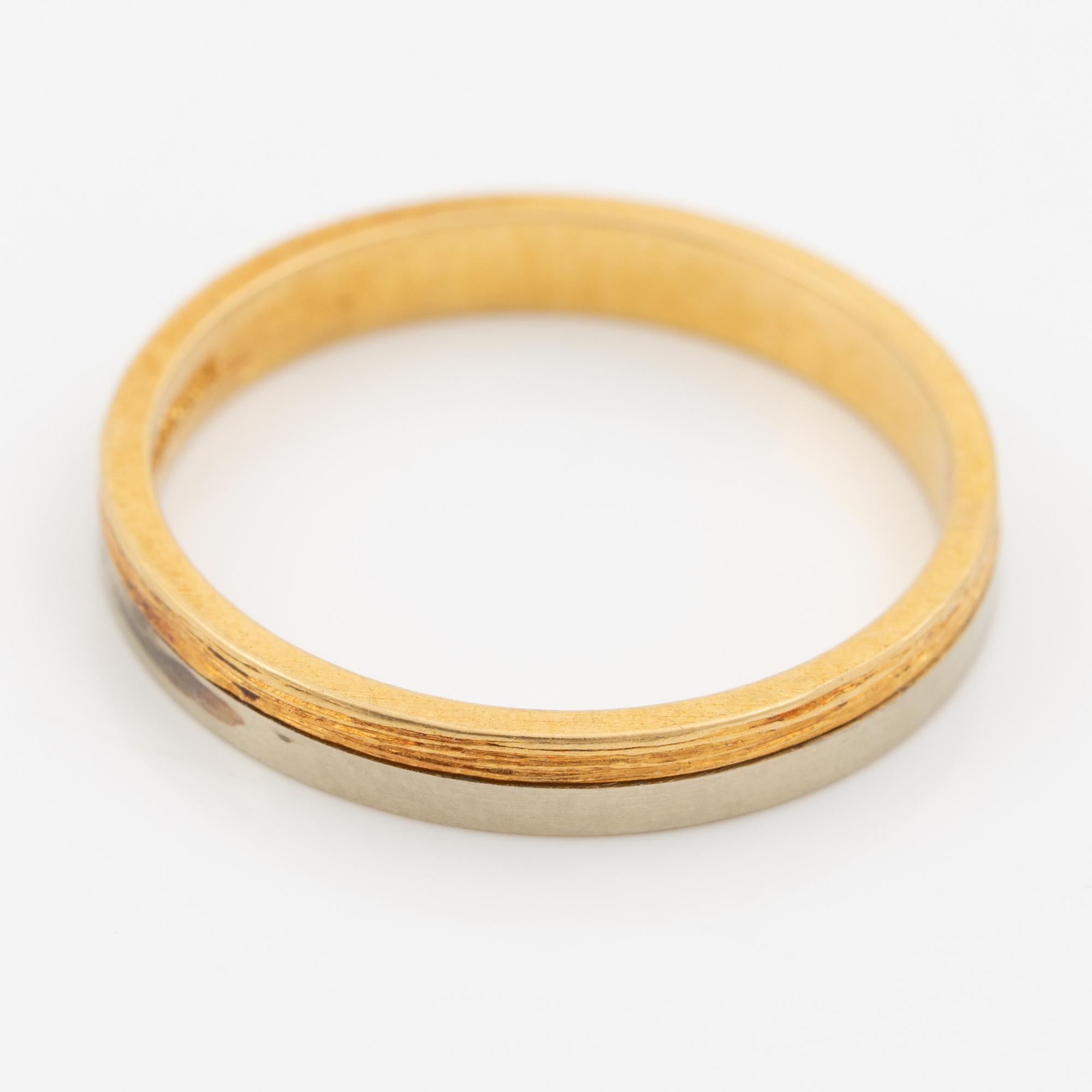 Lapponia, ring 18K guld och vitguld, Finland 1979.