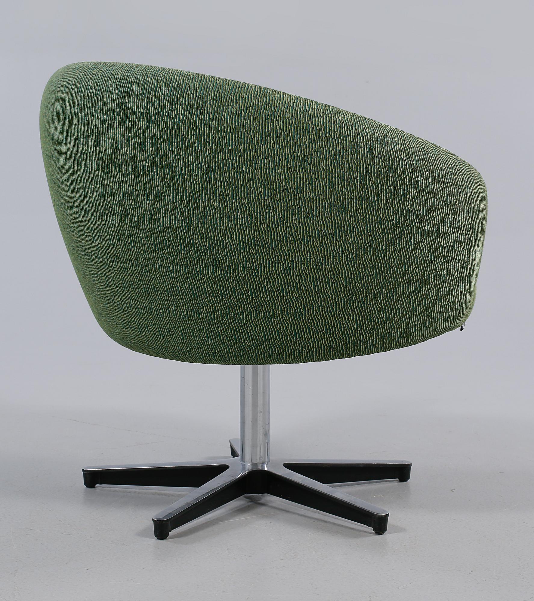 SNURRFÅTÖLJ, "Rondino", Yngve Ekström, Swedese, 1900-talets fjärde kvartal.