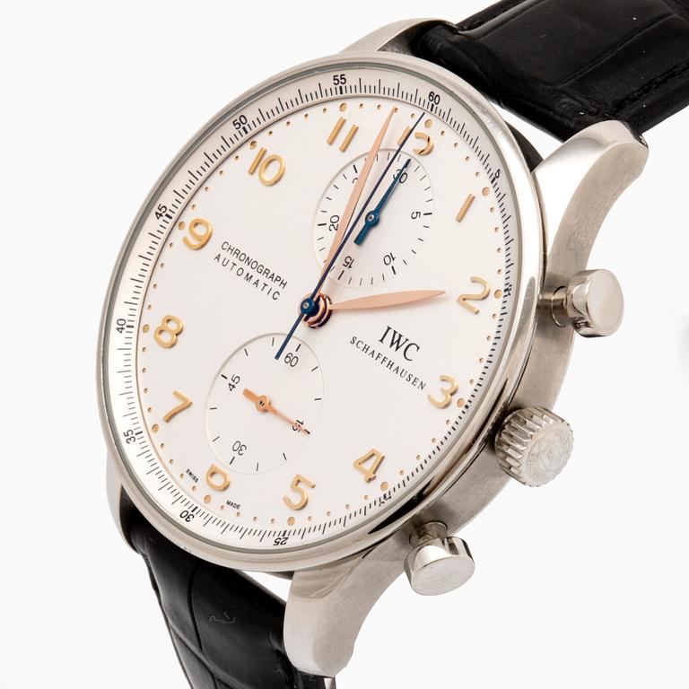 IWC Schaffhausen Portuguese Chronograph, armbandsur 41 mm.