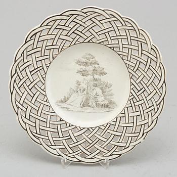 A Marieberg faience dish, 1768.