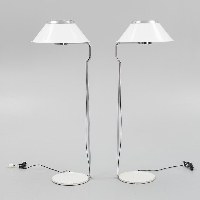 A pair of 'Mars' floor lamps by Per Sundstedt for Ateljé Lyktan, late 20th Century.