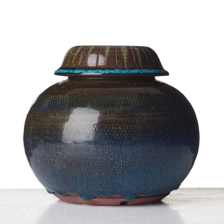 Wilhelm Kåge, a "Farsta" stoneware vase, Gustavsberg studio, Sweden 1959.