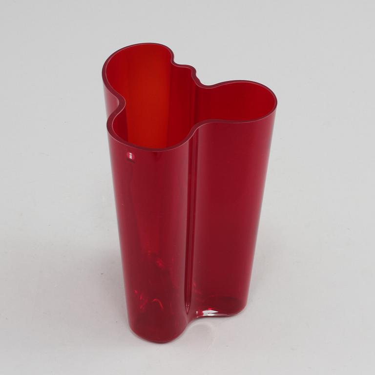 VAS, glas, Alvar Aalto, Iittala, stämpelmärkt Iittala.