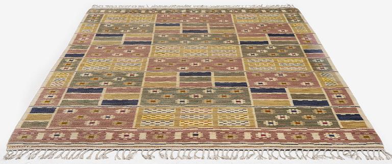 Märta Måås-Fjetterström, a 'Ängarna' carpet, knotted pile, c. 305 x 208 cm, signed AB MMF.