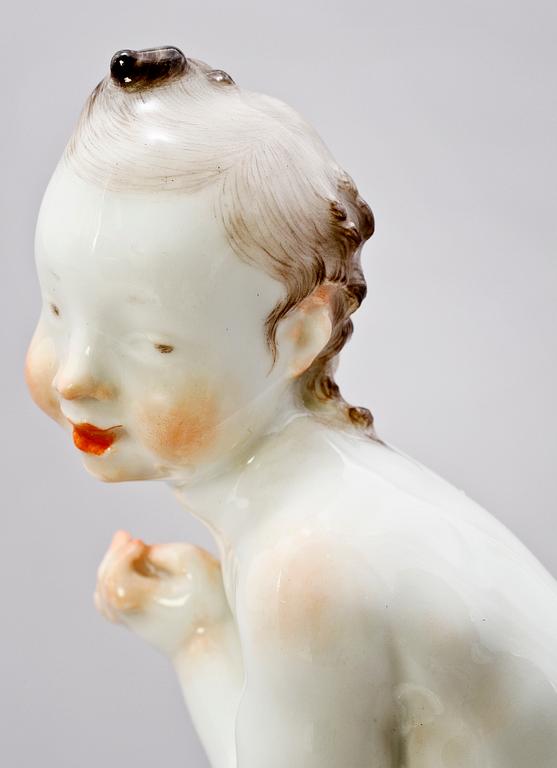 FIGURIN, porslin, Meissen, 1900-tal.