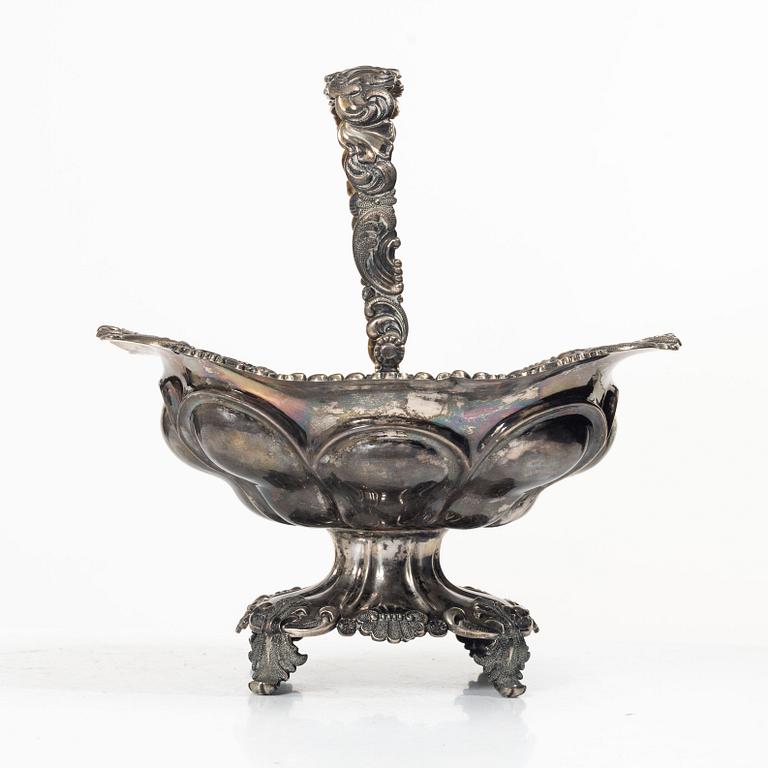 Roland Mellin, sweet dish, silver, Helsinki, Finland, 1842.