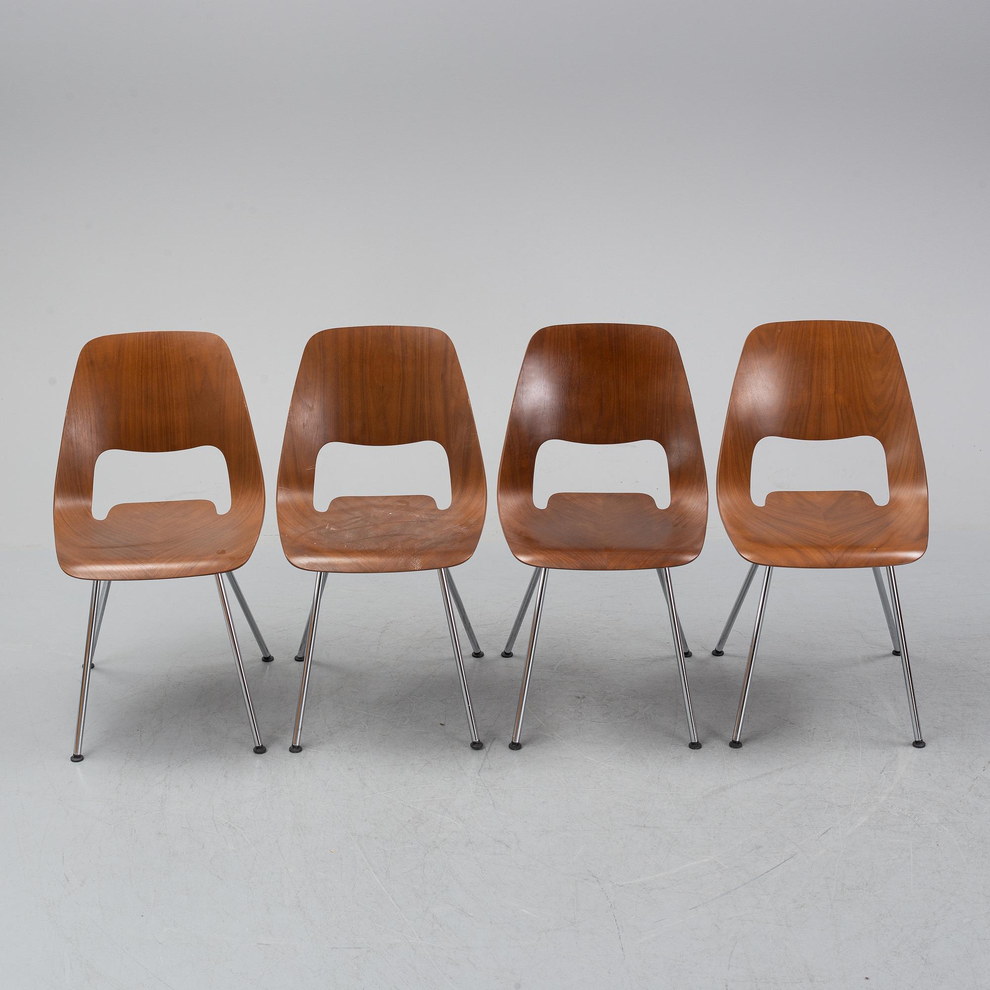 ALFREDO HÄBERLI, four 'Jill' chairs, Vitra, 2012.
