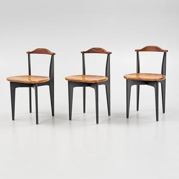 A set of three 'Thema' chairs by Yngve Ekström, mid 20th Century.