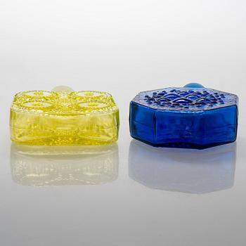 NANNY STILL, flaskor, 2 st, Riihimäen Lasi.