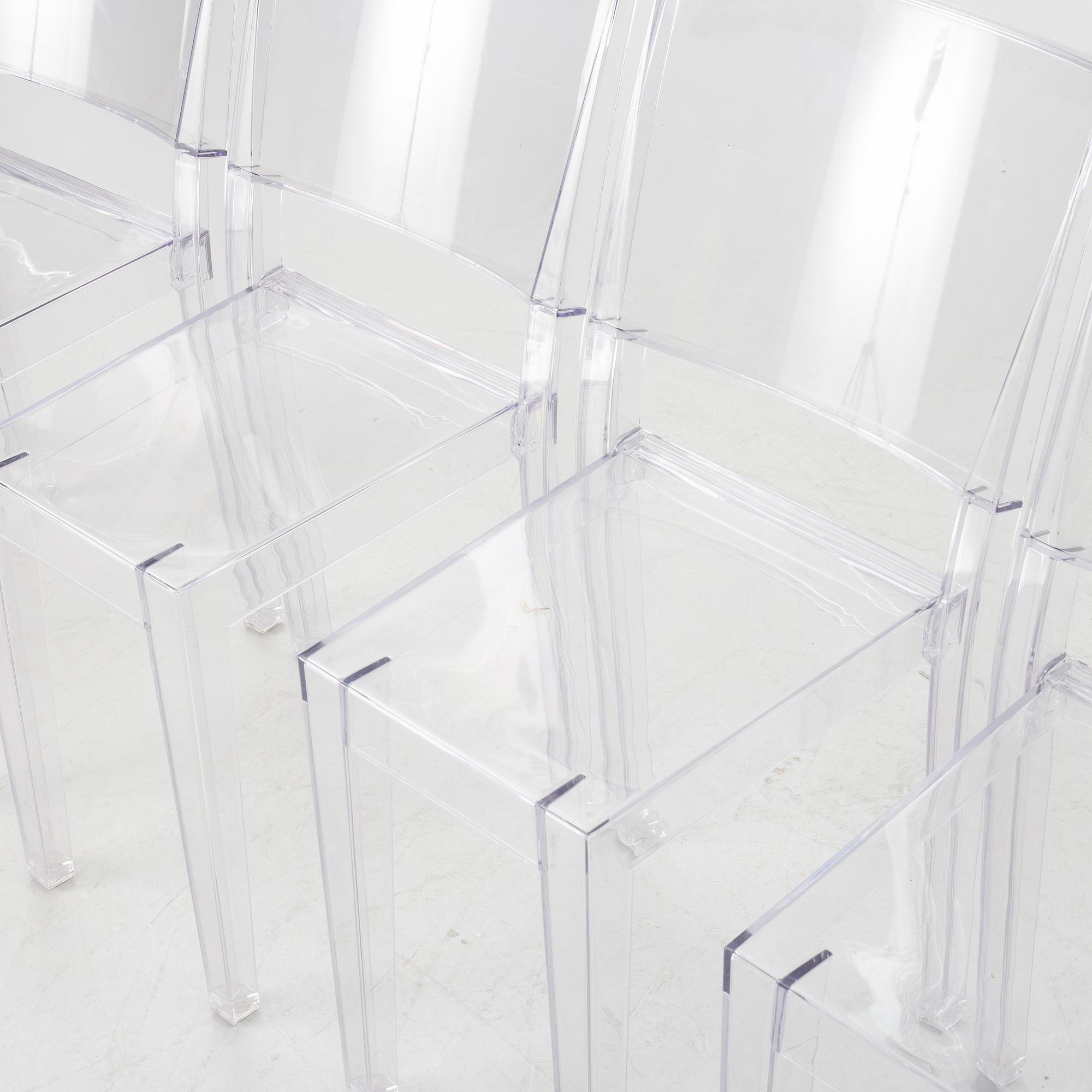 Philippe Starck, 8 st, "La Marie" Kartell, Italien, Modellen formgiven 1998.