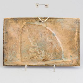 HANS WIMMER, a bronze relief, signed.