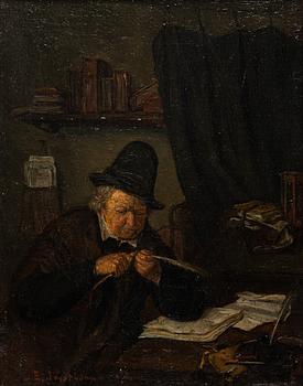 Ernst Josephson, "Advokaten", kopia efter Ostade.