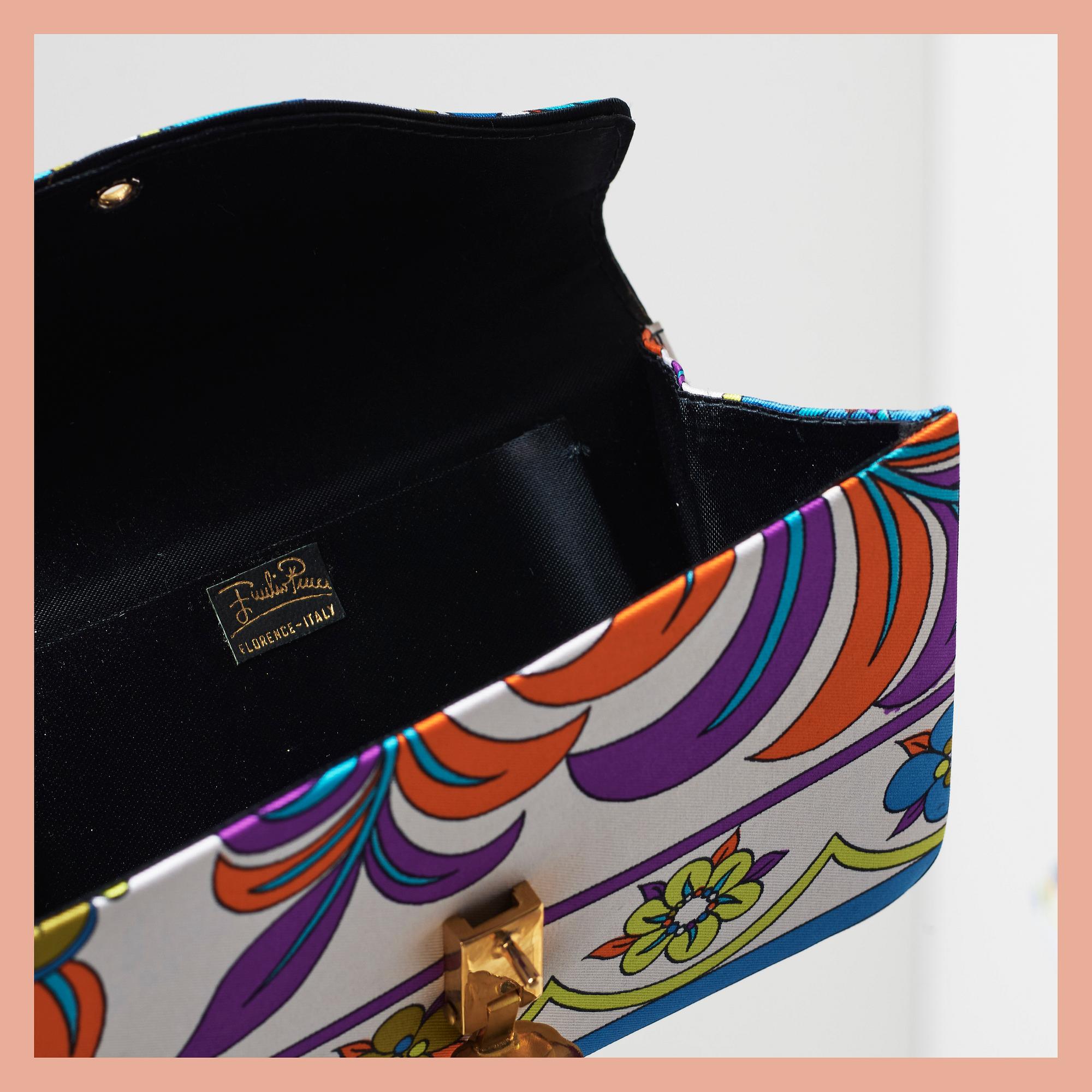 BLOUSE & CLUTCH, Emilio Pucci, size 14.