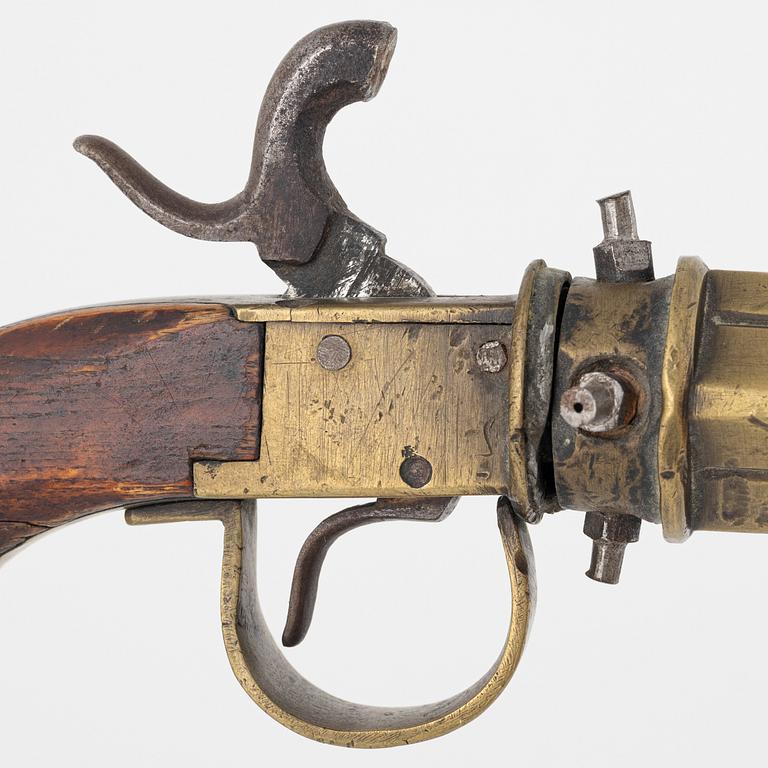 Percussion revolver, marked AIS (Anders Johannesson in Romenäs 1840-1914).