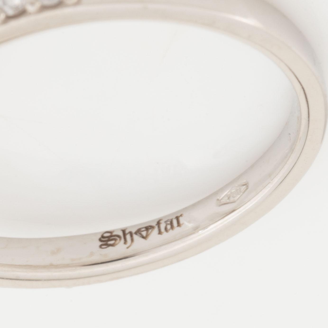 Brilliant cut diamond ring.