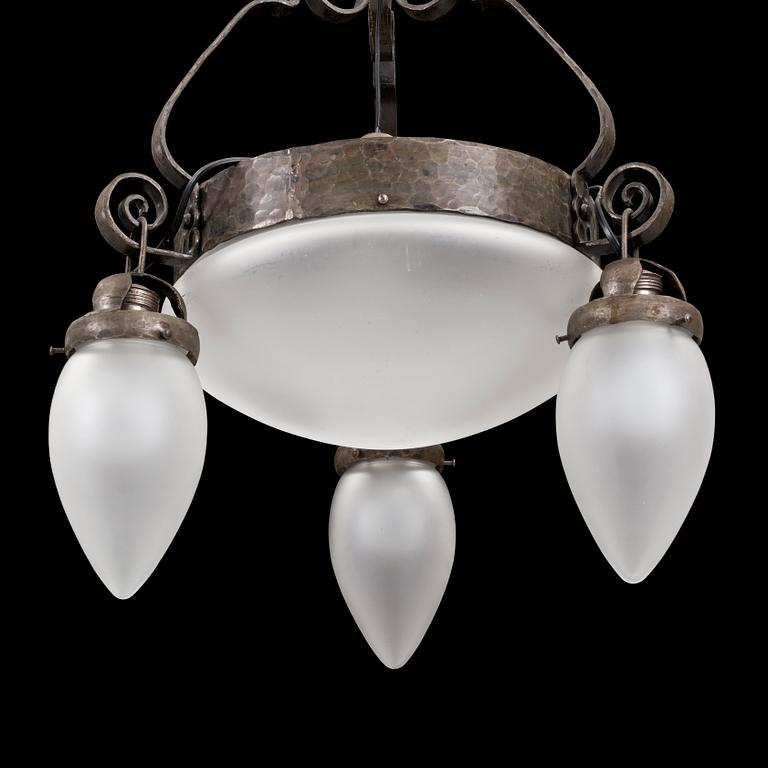 An Art Nouveau ceiling light, 1910's/20's.