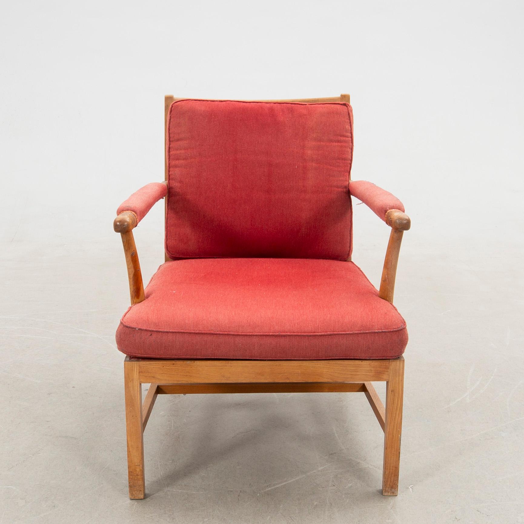 Josef Frank, fåtölj, modell "667", Svenskt Tenn, 1900-talets slut.