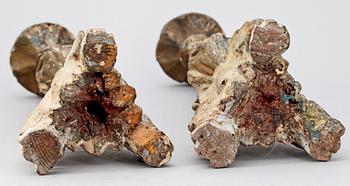 LJUSSTAKAR, ett par, barock, 1700-tal.