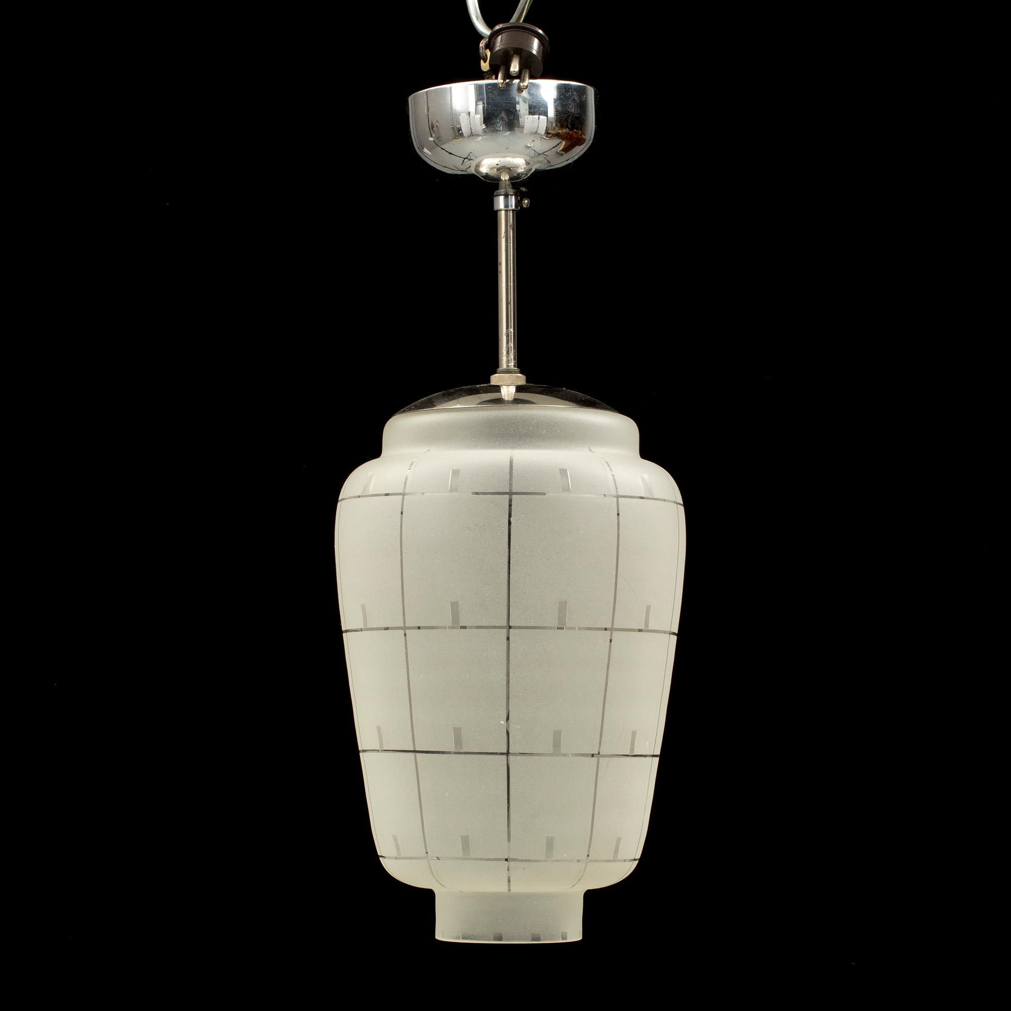 TAKLAMPA, funkis, 1930/40-tal. Höjd 37 cm.