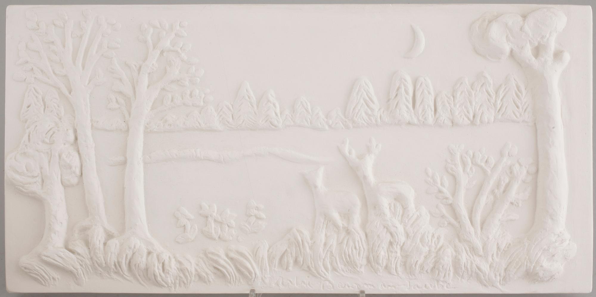 ASTRI BERGMAN-TAUBE, 6 stycken väggreliefer ur serien Änglamark, signerade och numrerade 1600.