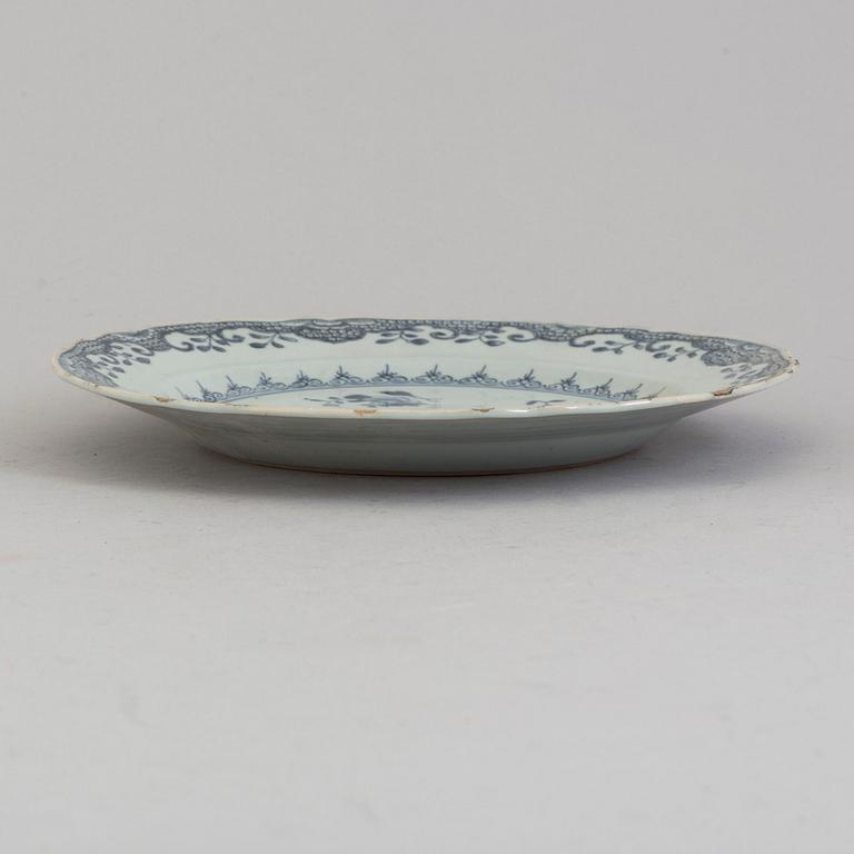 TALLRIKAR, 6 st, porslin, Kina, Qianlong 1736-1795.