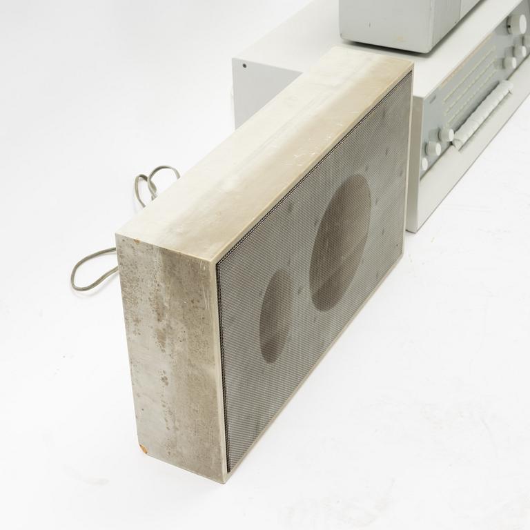 Dieter Rams, stereo receiver, model 'RCS 9-S' and speakers model 'L450/2', Braun, Germany, designed in 1961.