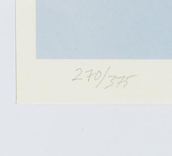 Yrjö Edelmann, färglitografi, 2001, signerad 270/375.