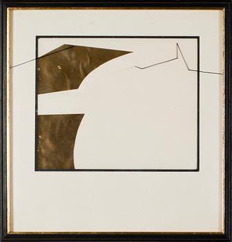 Erik Chambert · ERIK CHAMBERT, blandteknik/collage, osignerad.