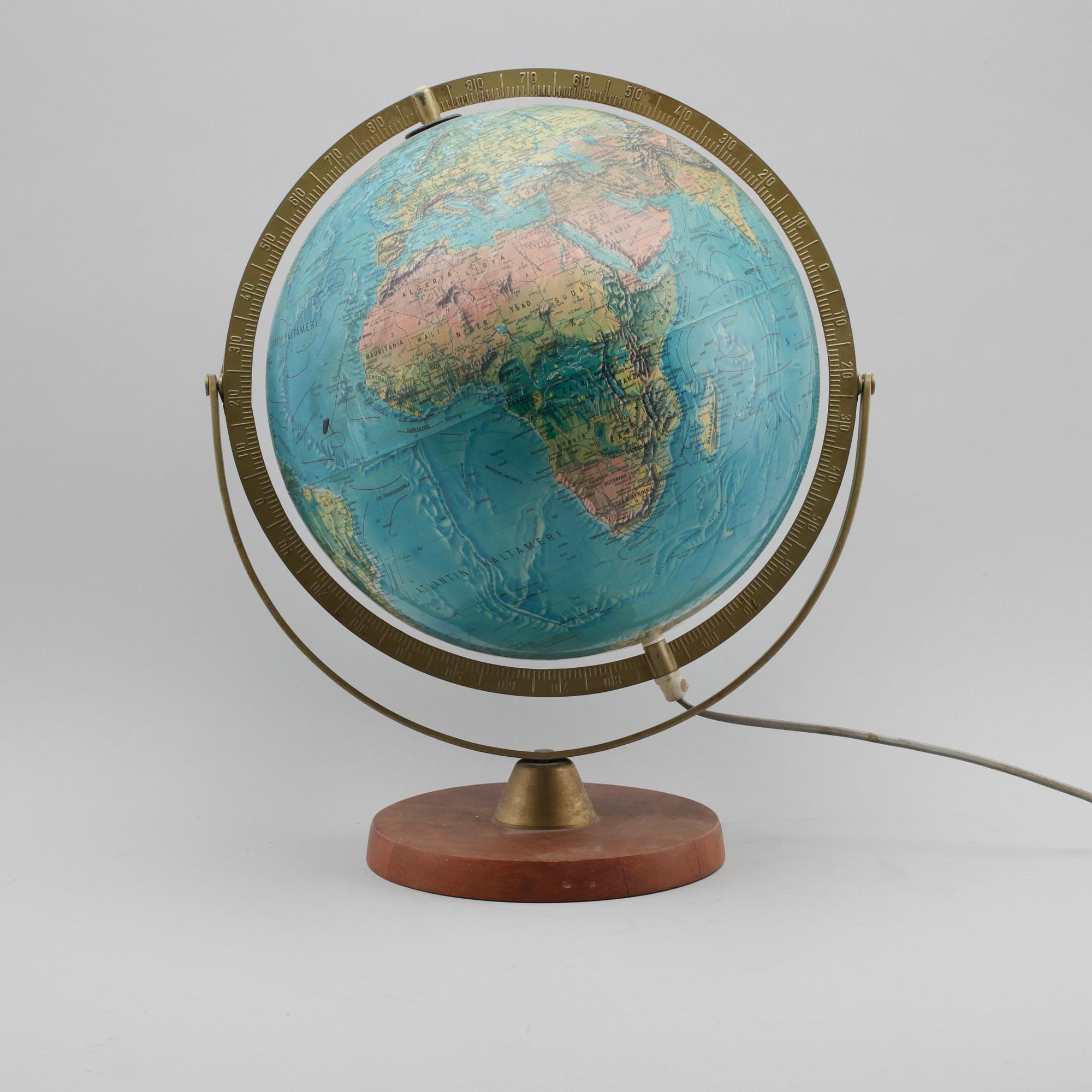 JORDGLOB, Scan-Globe, Danmark, 1900-talets andra hälft.