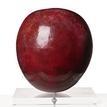 Hans Hedberg, a large faience sculpture of a plum, Biot, France.