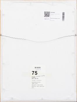 Anders Zorn, a signed etching from 1895.