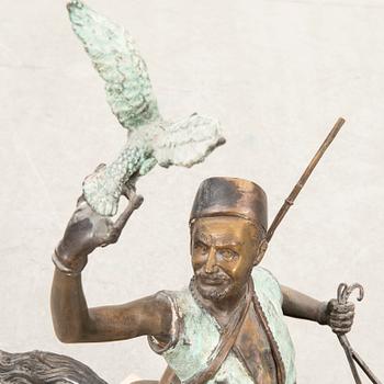 Decorative Sculpture 20th Century Falconer.