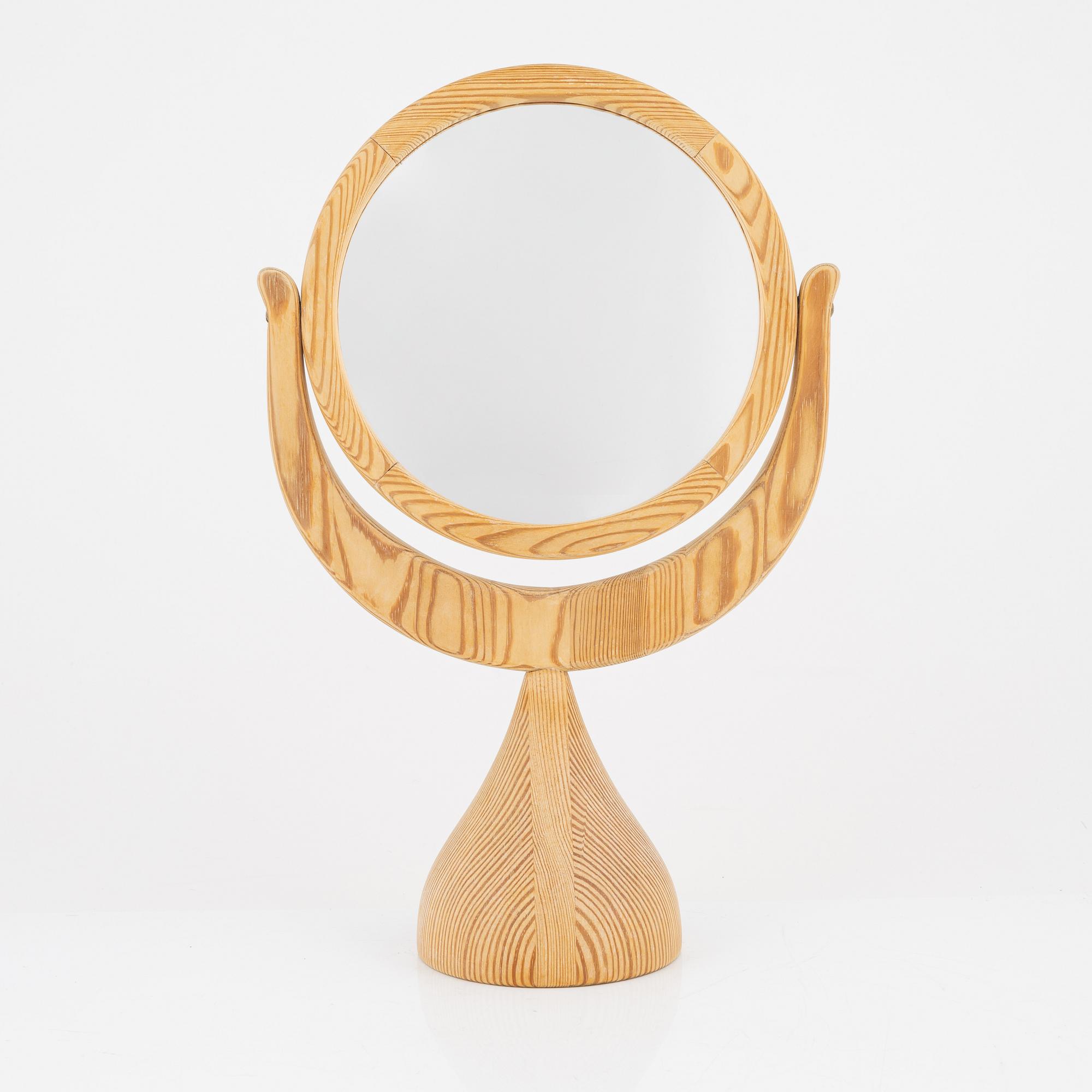 Erik Höglund, bordsspegel, Boda Trä, 1900-talets andra hälft.