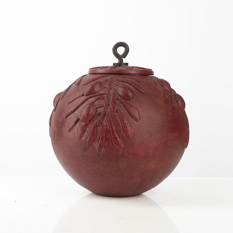 Anja Notini, an urn with cover, own workshop, Saltsjö-Boo.