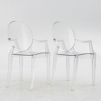 Philippe Starck, a pair of "Louis Ghost" armchairs, Kartell.
