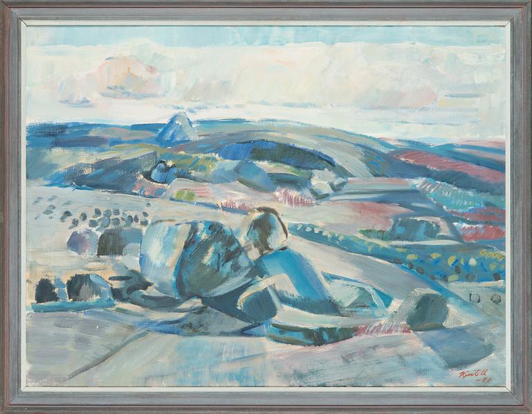 Per Olov Hjortell, oil on canvas, signed and dated -71.