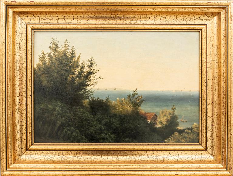 Okänd konstnär 1800-tal , oil on canvas laid on panel signed a pair one signed.