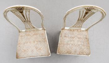 STOLAR, 1 par, sengustavianska, omkring år 1800.