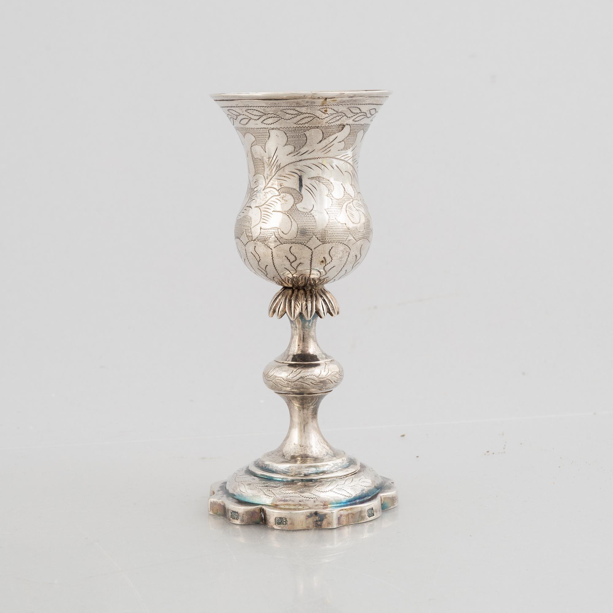 A silver chalice, Vilnius 1860.