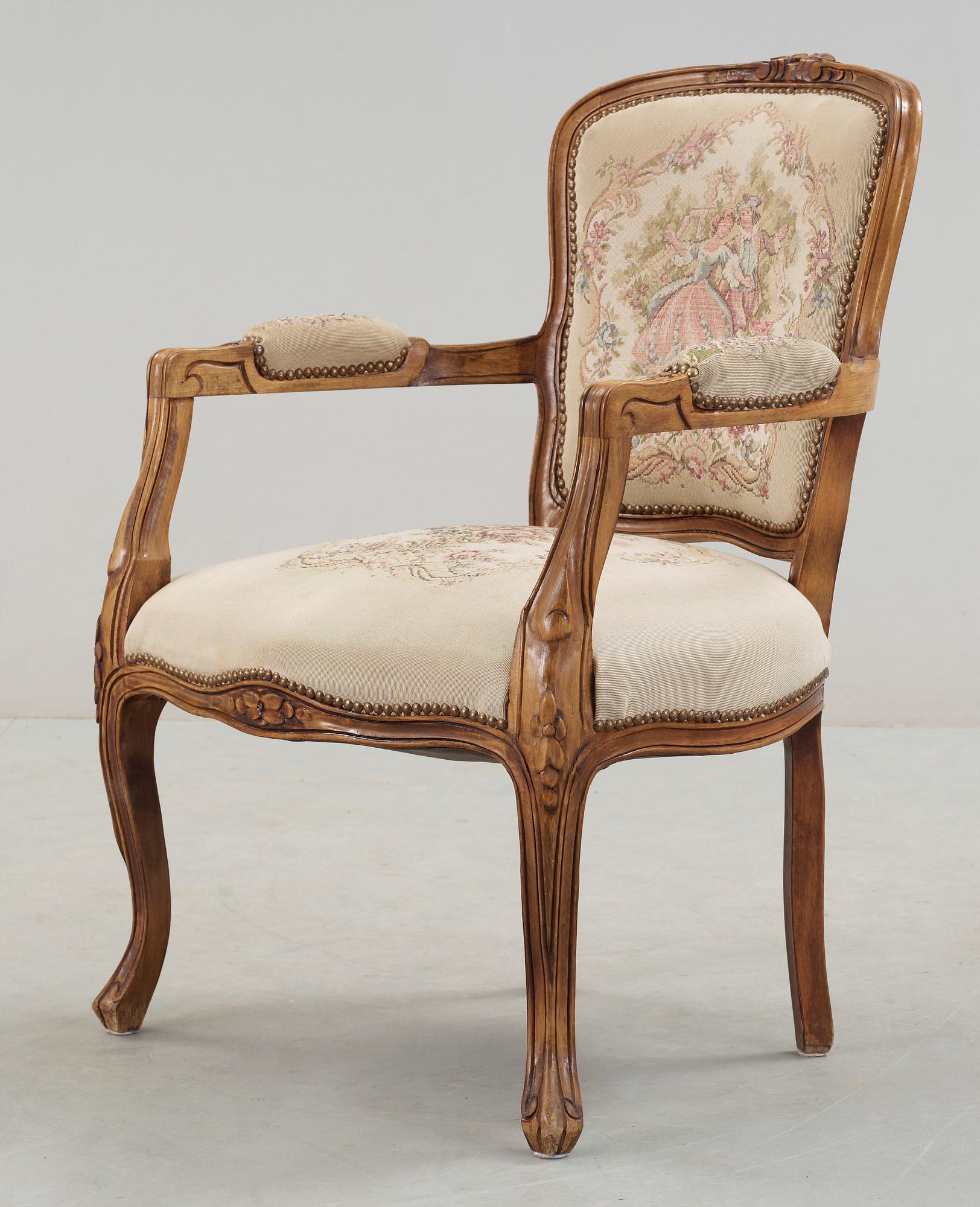 KARMSTOL, Louis XVI-stil, 1900-tal.