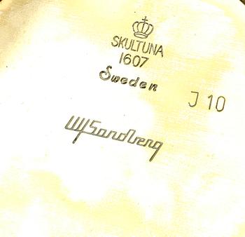 ASKFAT OCH CIGARETTETUI, Ulf Sandberg, Skultuna Mässingsbruk.