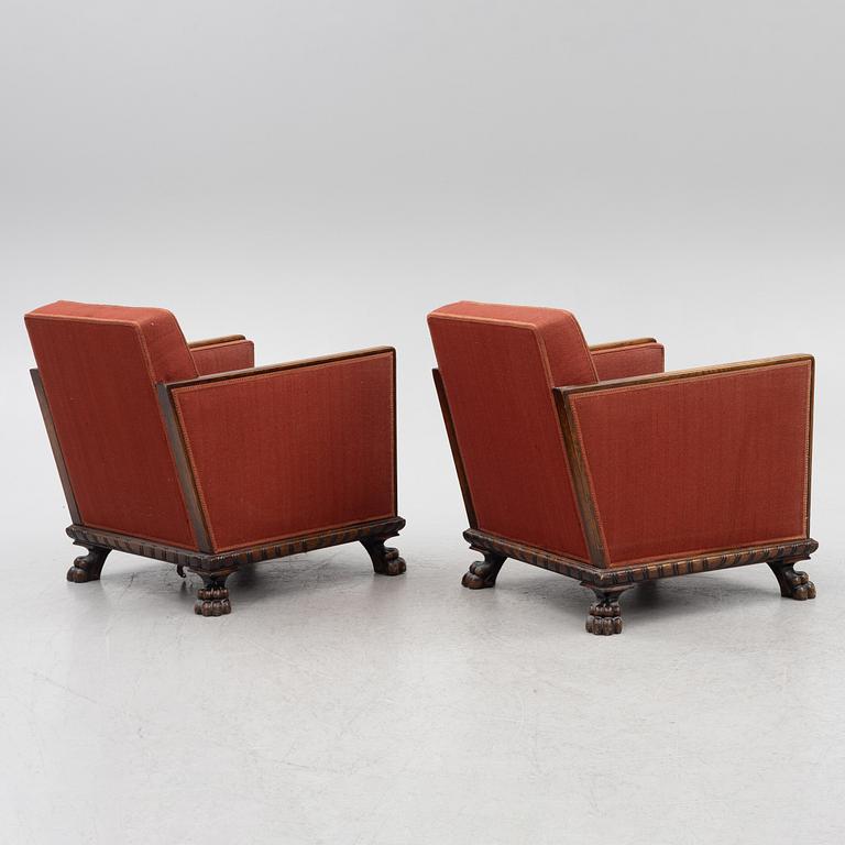 Armchairs, a pair, Swedish Grace, 1920s/30s.