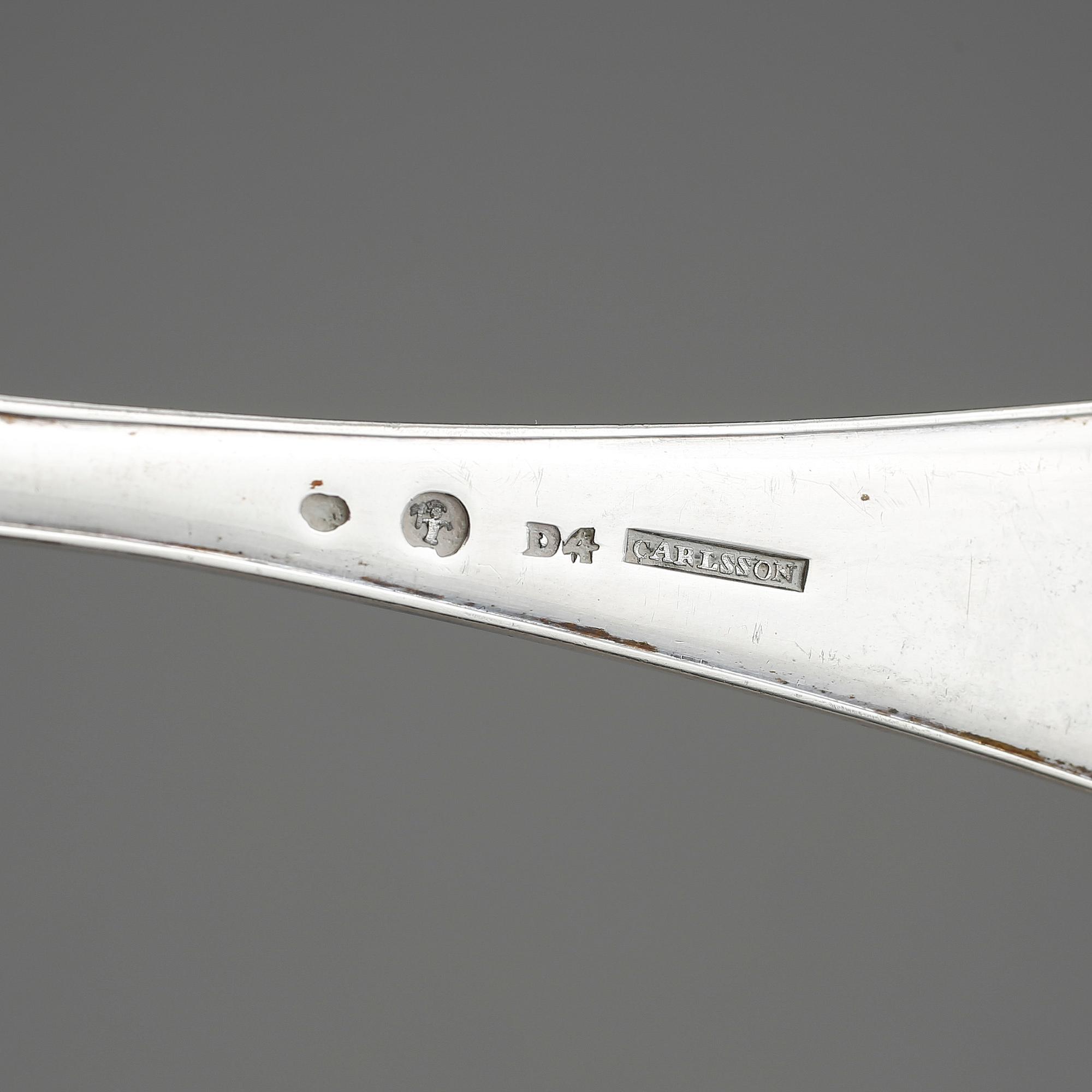 RAGUSKED, silver, Carlsson, med otydlig stadsstämpel, 1834. Vikt ca 120 g.