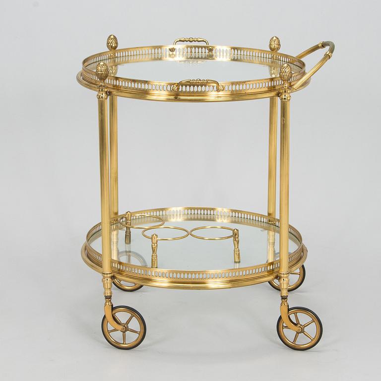 Serving trolley, mid-20th century.