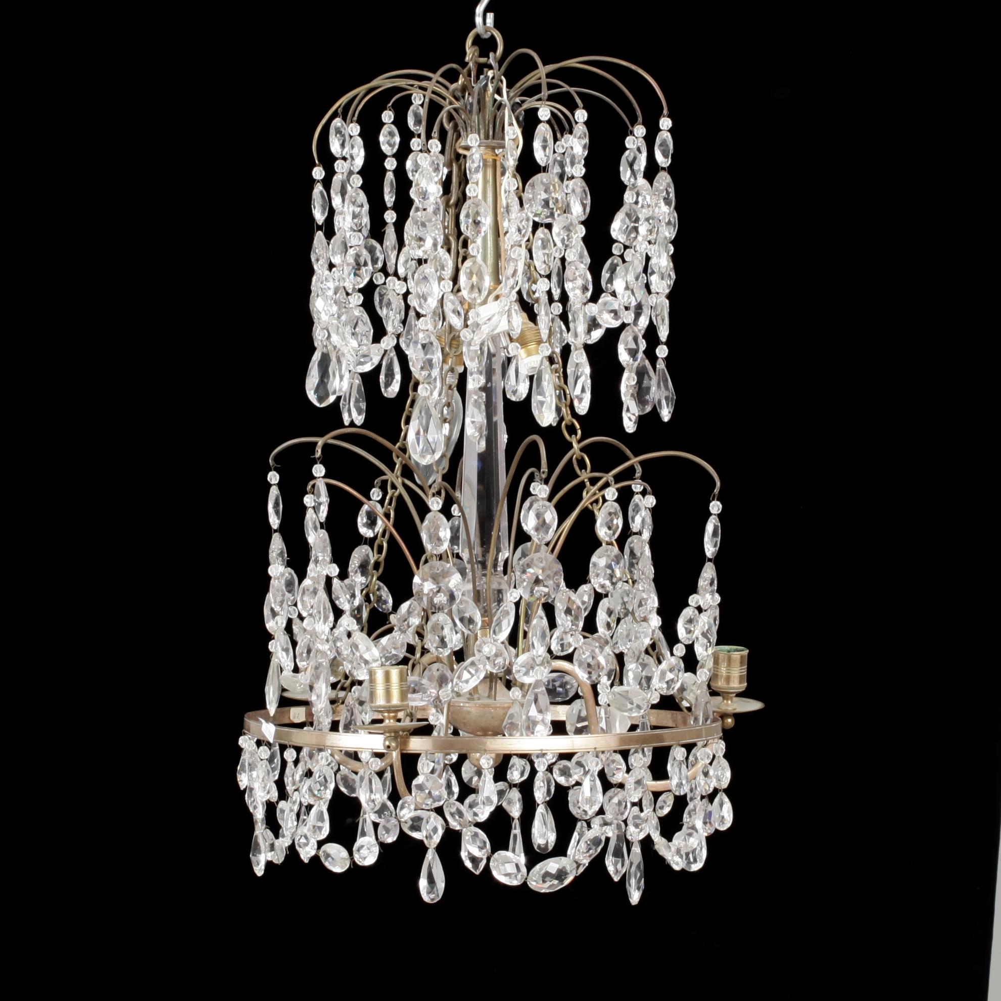 LJUSKRONA, sengustaviansk omkr år 1800. Höjd: ca 60 cm.