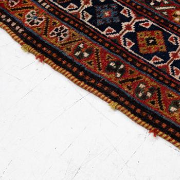 Carpet, Qashqai, antique, approx. 237 x 142 cm.