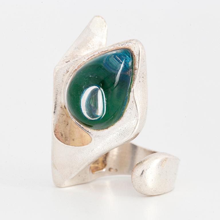 LAPPONIA, Björn Weckström, ring silver moon. 1974.