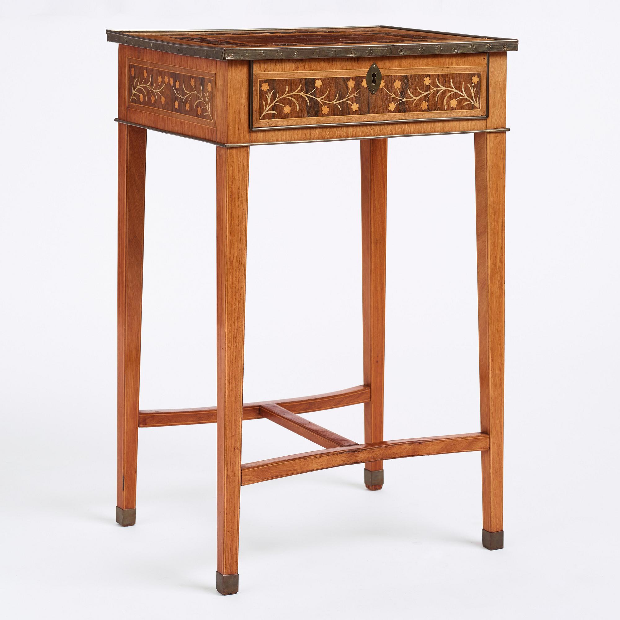 Bord, tillskrivet Jonas Westring (1772-1828) Gränna, ca år 1800, Sengustavianskt.